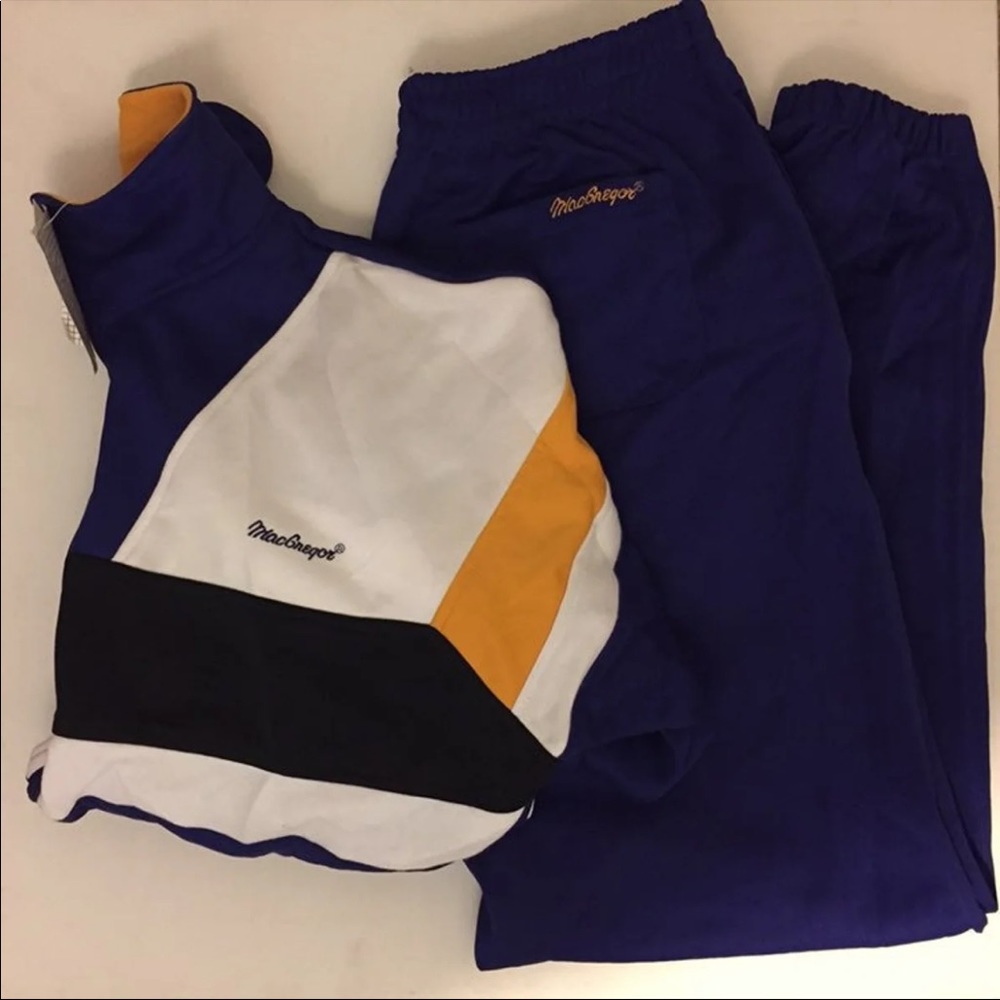 Vintage Colorblock MacGregor 2 pc Sweatsuit Sz L